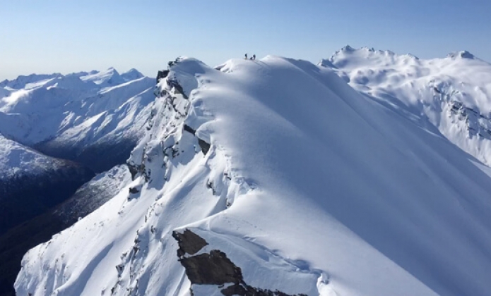 Harris Mountains Heli Ski Perfect Wide Open Powder Run